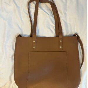 Brand New! Henny & Lev Vegan Leather Crossbody Tote Bag, with Dust Cover